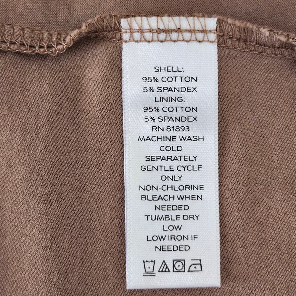 H by Halston Taupe Lagenlook Asymmetrical Tunic Top Size X-Large - Picture 5 of 10